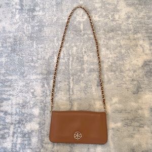 Tory Burch clutch gold chain purse crossbody